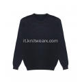 Pullover girocollo da uomo in cotone lavorato a maglia tinto in capo Stonewash